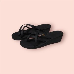Teva Mush Mandlyn Wedge Ola 2 size 10 brand new black